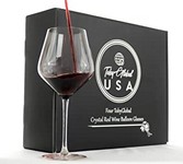 TobyGlobal - Juego de 4 copas de vino tinto de cristal soplado a mano. sin plomo. para mejorar el aroma natural de burdeos-merlot-Cabernet-Pinot Noir-Shiraz Wine