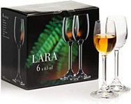 vidrio Decor copas de vidrio Lara colección para vinos dulces juego de 6 2.1oz 2.2 fl oz