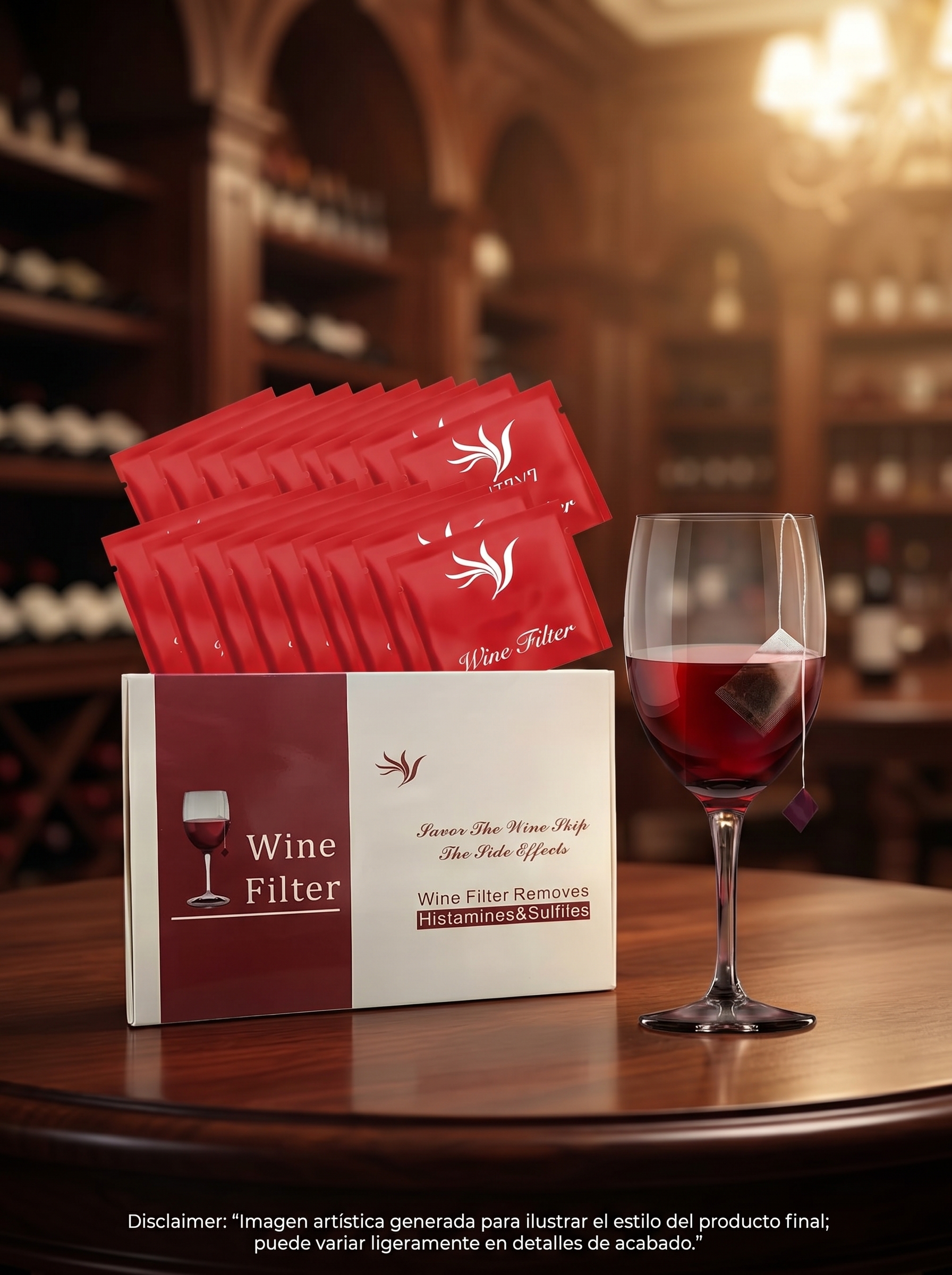 Paquete de 18 Filtros de Vino