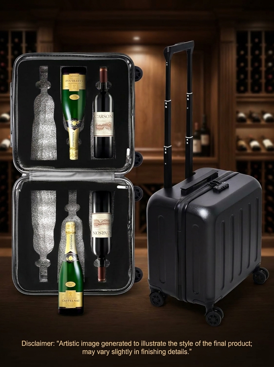 Maleta para Vino 6 Botellas Cabina