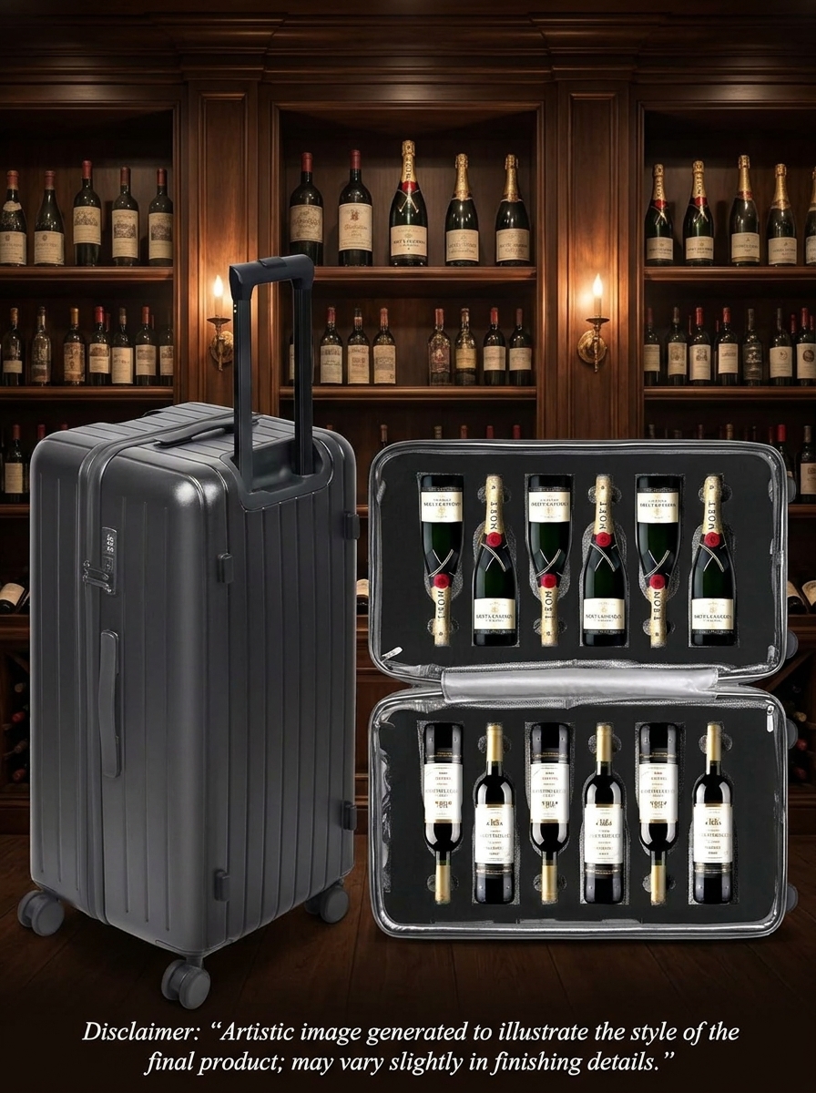 Maleta para Vino 12 Botellas TSA