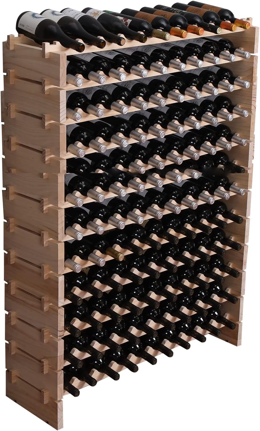 Armario de Madera para 120 Botellas