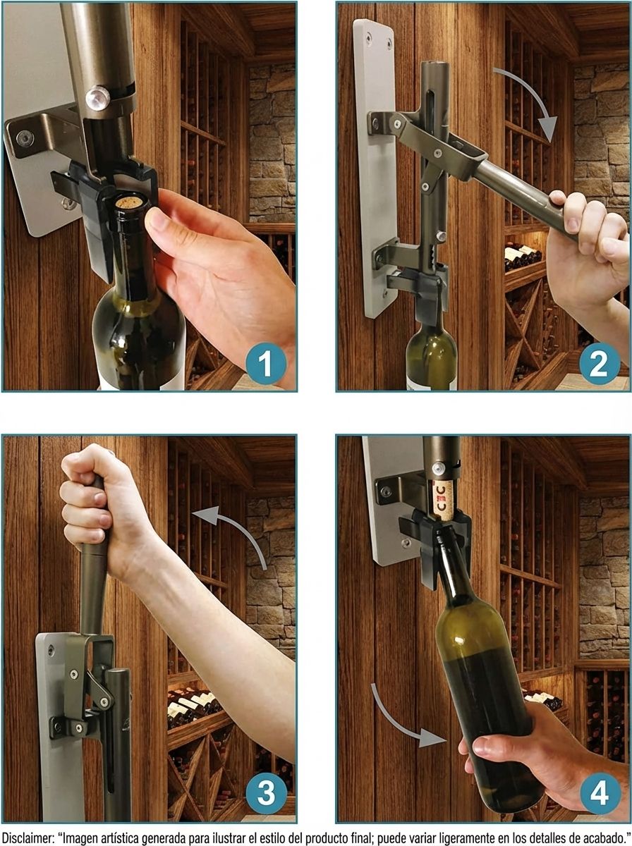 BOJ 110 Lux Wall Wine Bottle Opener