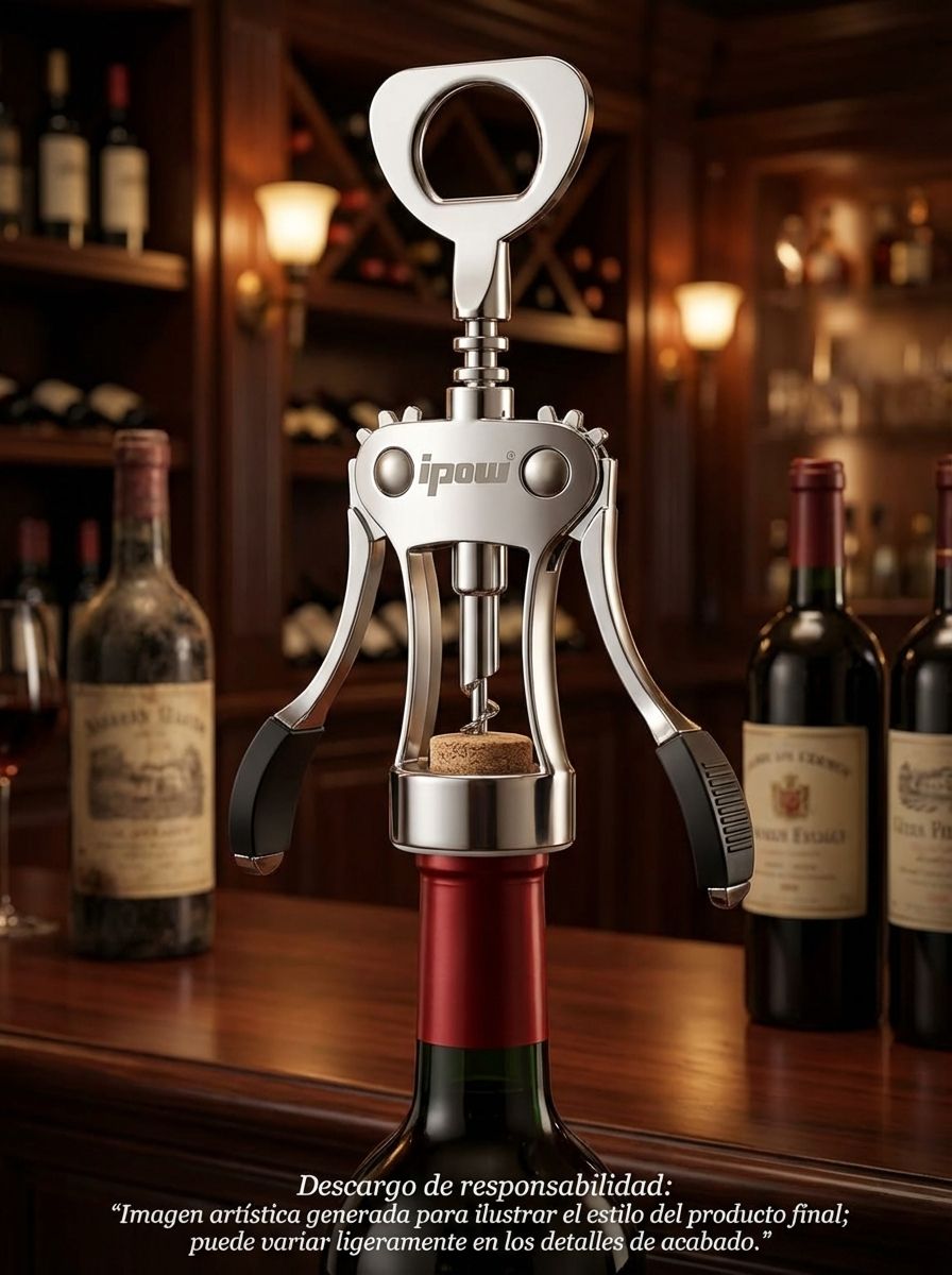 IPOW Wine Opener Zinc Alloy Wing Corkscrew